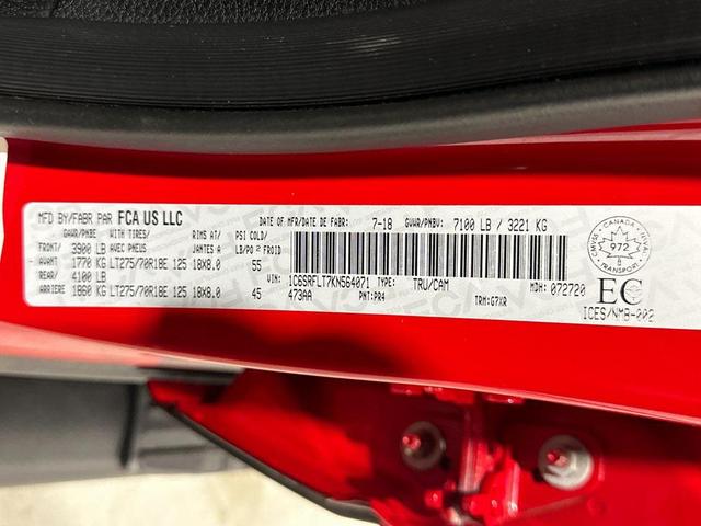 Photo of 2019 Flame Red Clearcoat RAM 1500