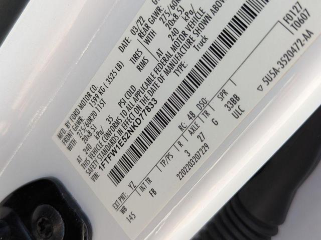 Photo of 2022 Oxford White Ford F-150