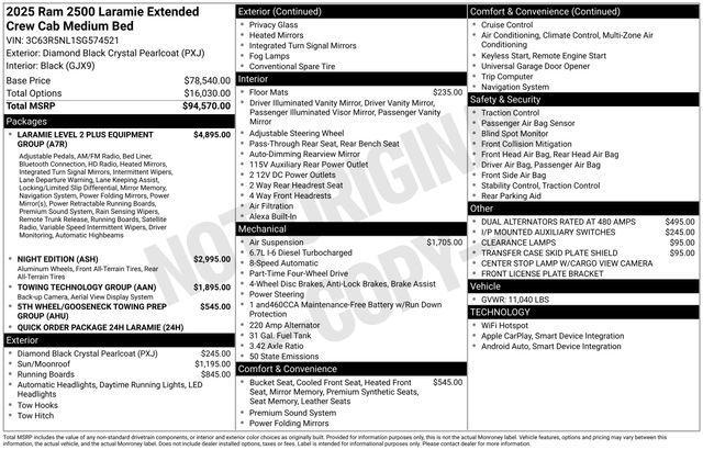 Photo of 2025 Diamond Black RAM 2500