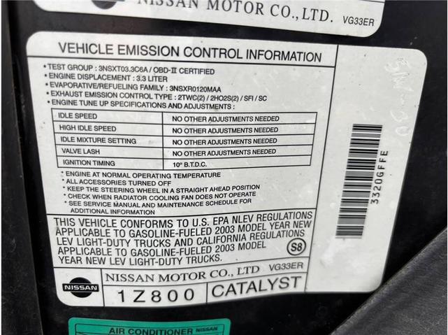 Photo of 2003 Super Black Clearcoat Nissan Frontier