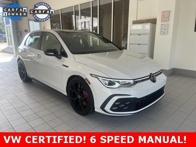 Photo of 2024 Opal White W / Black Roof Volkswagen Golf GTI