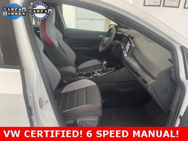 Photo of 2024 Opal White W / Black Roof Volkswagen Golf GTI