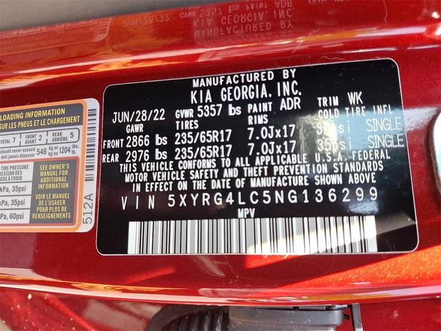 Photo of 2022 Passion Red Tintcoat Kia Sorento