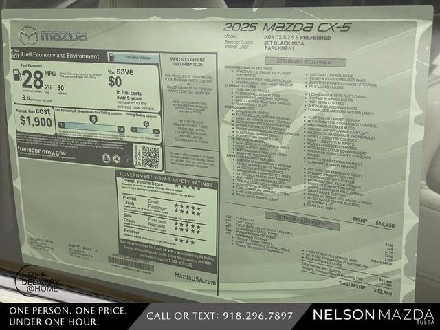 Photo of 2025 Jet Black Mazda CX-5