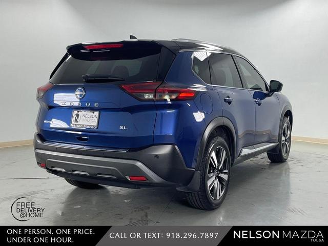 Photo of 2022 Blue / Black Nissan Rogue
