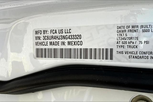 Photo of 2022 Bright White Clearcoat RAM 2500