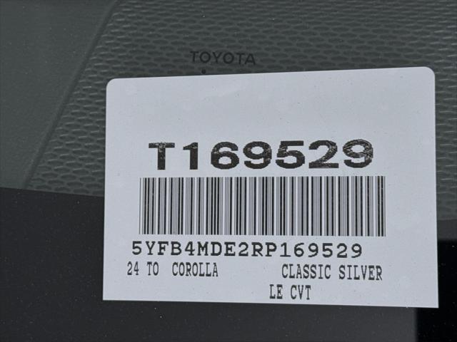 Photo of 2024 Classic Silver Metallic Toyota Corolla
