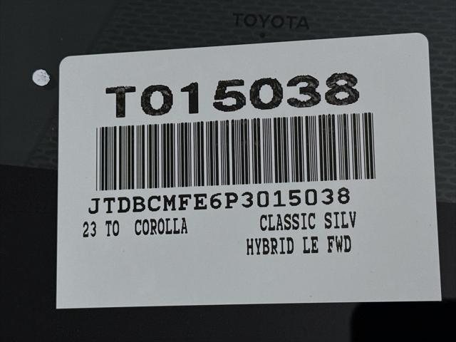 Photo of 2023 Classic Silver Metallic Toyota Corolla Hybrid
