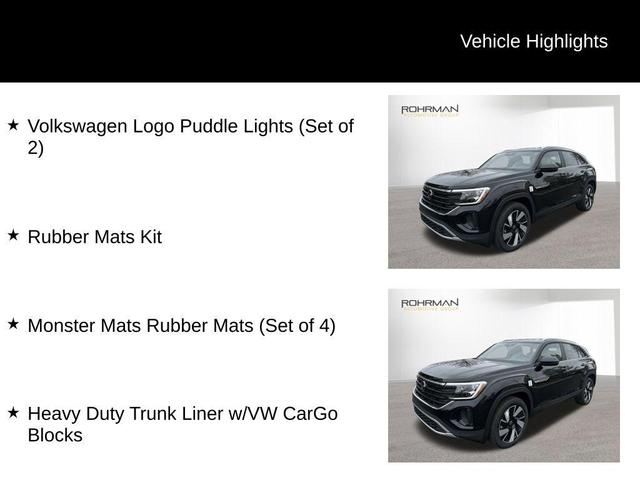 Photo of 2025 Deep Black Pearl Effect Volkswagen Atlas Cross Sport