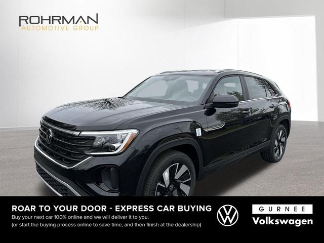 Photo of 2025 Deep Black Pearl Effect Volkswagen Atlas Cross Sport