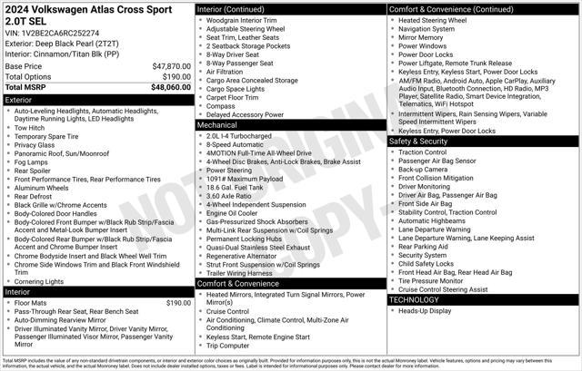 2024 Volkswagen Atlas Cross Sport