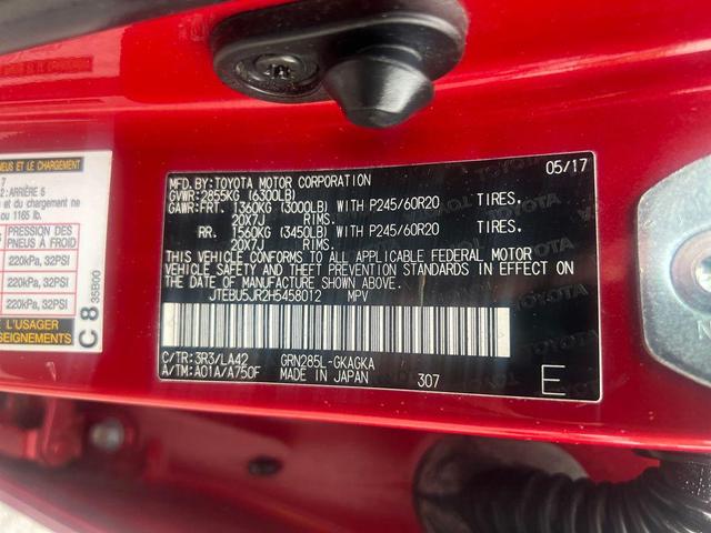 Photo of 2017 Barcelona Red Metallic Toyota 4Runner