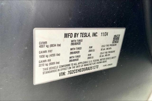 Photo of 2024 Stainless Steel Tesla Cybertruck