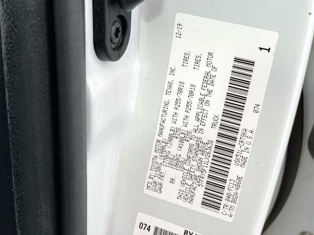 Photo of 2020 Super White Toyota Tundra