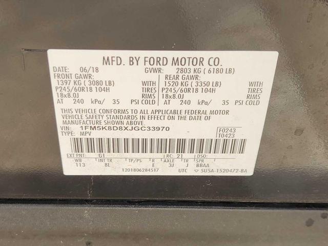 Photo of 2018 Shadow Black Ford Explorer