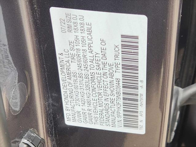 Photo of 2022 Modern Steel Metallic Honda Ridgeline