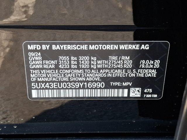 Photo of 2025 Black Sapphire Metallic BMW X5