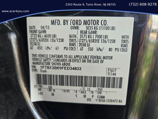 Photo of 2015 Tuxedo Black Metallic Ford F-350