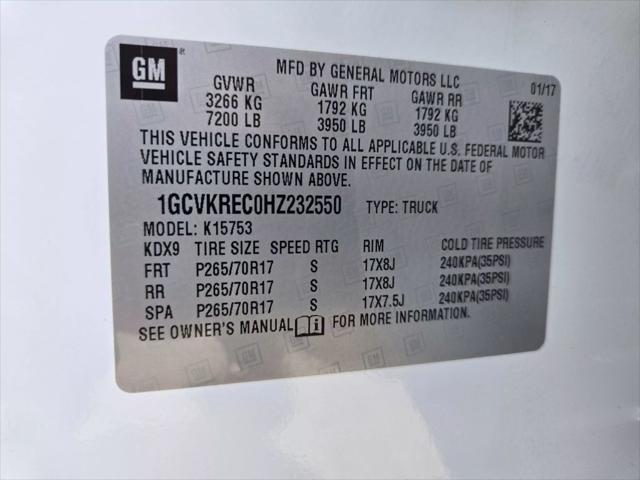 Photo of 2017 Summit White Chevrolet Silverado 1500