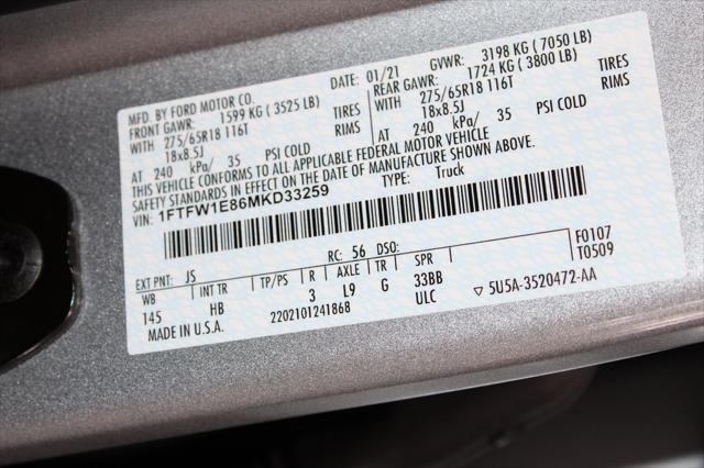 Photo of 2021 Iconic Silver Metallic Ford F-150