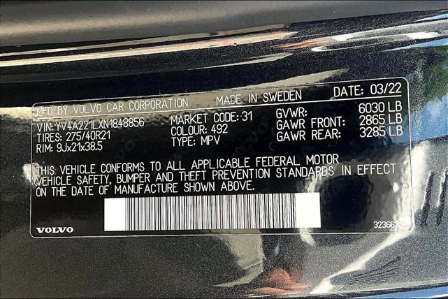 Photo of 2022 Savile Gray Metallic Volvo XC90