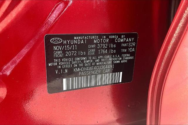 Photo of 2012 Red Allure Hyundai ELANTRA