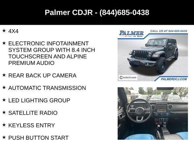 Photo of 2022 Black Clearcoat Jeep Wrangler Unlimited 4xe