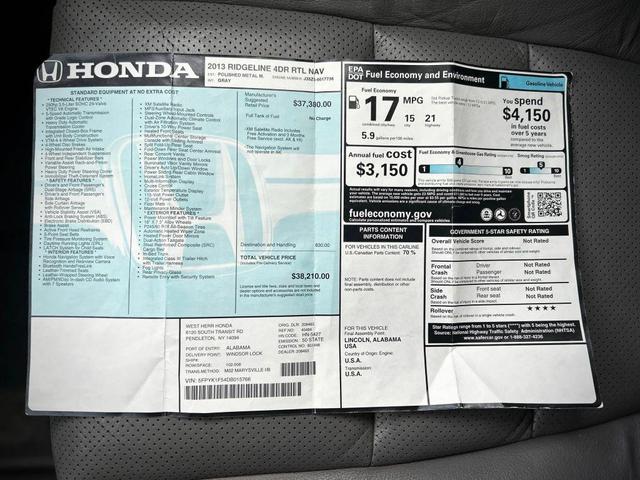 Photo of 2013  Honda Ridgeline