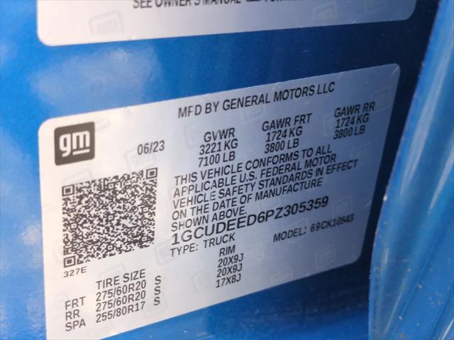 Photo of 2023 Glacier Blue Metallic Chevrolet Silverado 1500