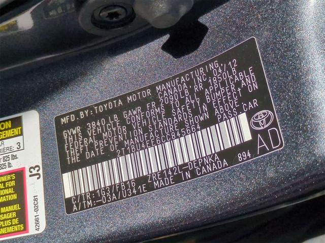 Photo of 2012 Magnetic Gray Metallic Toyota Corolla