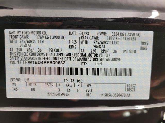 Photo of 2023 Agate Black Metallic Ford F-150