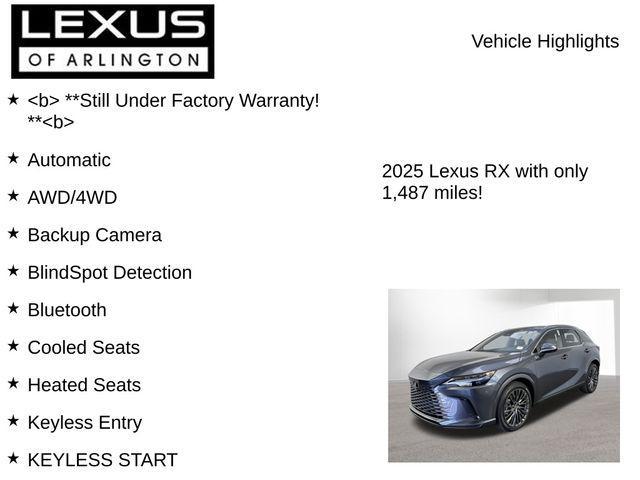 Photo of 2025 Cloudburst Gray Lexus RX 350