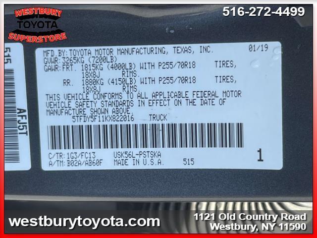 Photo of 2019 Gray Toyota Tundra