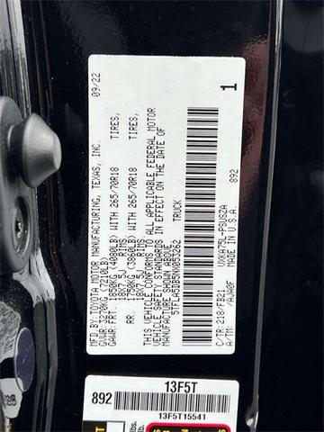 Photo of 2022 Midnight Black Metallic Toyota Tundra