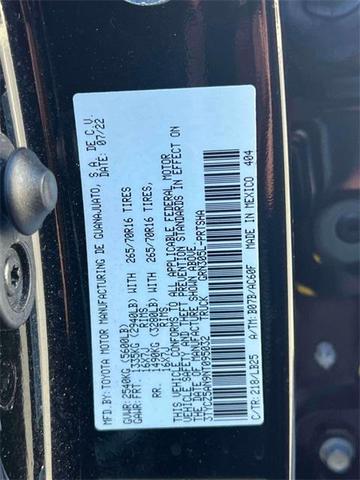 Photo of 2022 Midnight Black Metallic Toyota Tacoma