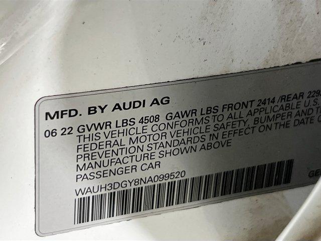 Photo of 2022 Glacier White Metallic Audi S3