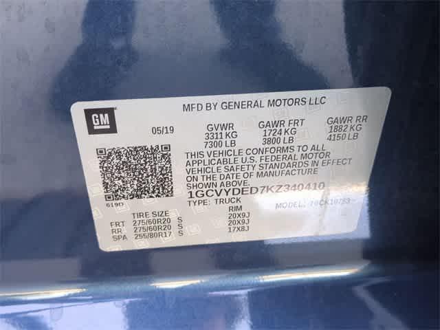 Photo of 2019 Northsky Blue Metallic Chevrolet Silverado 1500