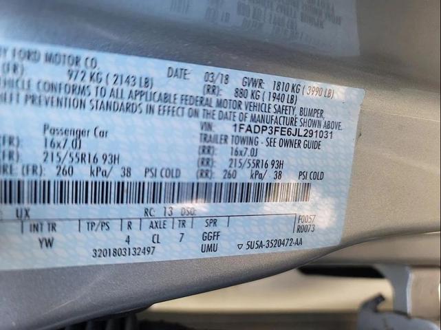 Photo of 2018 Ingot Silver Metallic Ford Focus