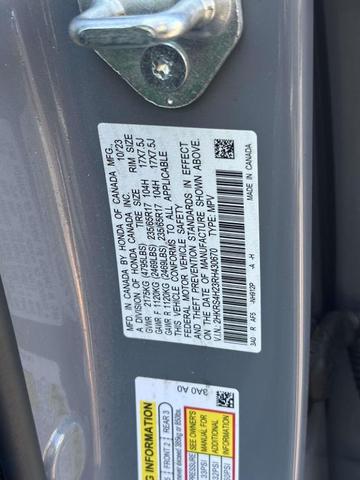 Photo of 2024 Urban Gray Pearl Honda CR-V