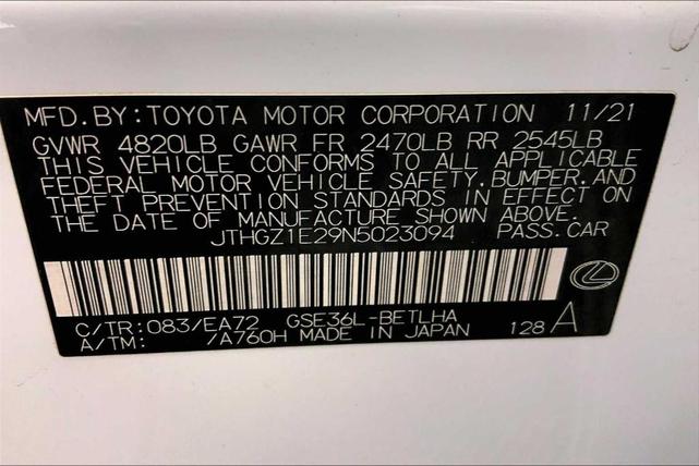 Photo of 2022 Ultra White Lexus IS 350