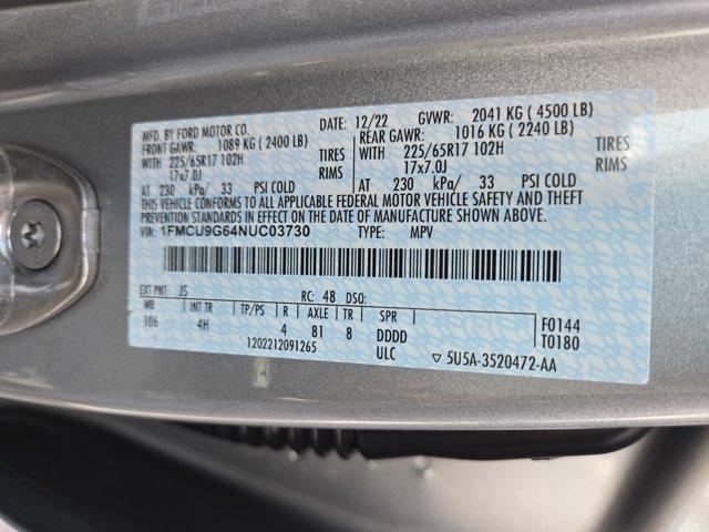 Photo of 2022 Iconic Silver Metallic Ford Escape