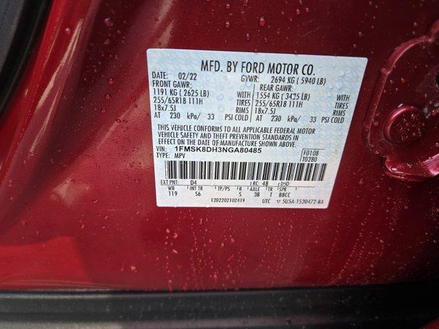 Photo of 2022 Rapid Red Metallic Tinted Clearcoat Ford Explorer