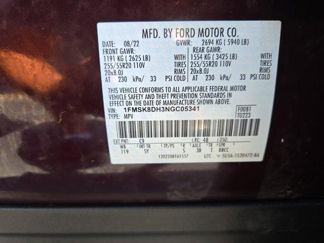 Photo of 2022 Jewel Red Metallic Ford Explorer