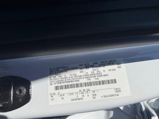 Photo of 2022 Oxford White Ford F-150