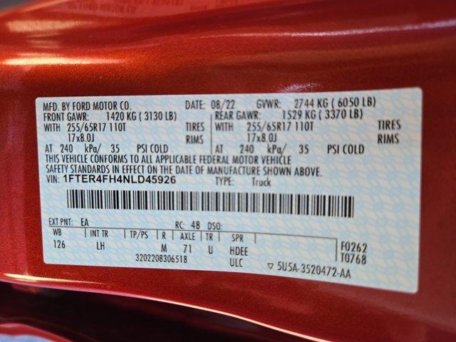 Photo of 2022 Hot Pepper Red Metallic Tinted Clearcoat Ford Ranger