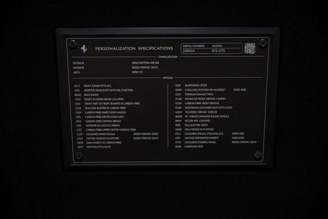 Photo of 2021 Black Ferrari 812 GTS