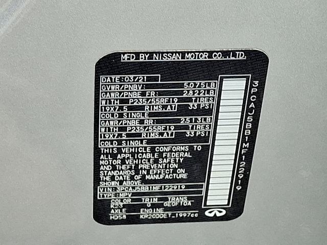 Photo of 2021 Liquid Platinum INFINITI QX50