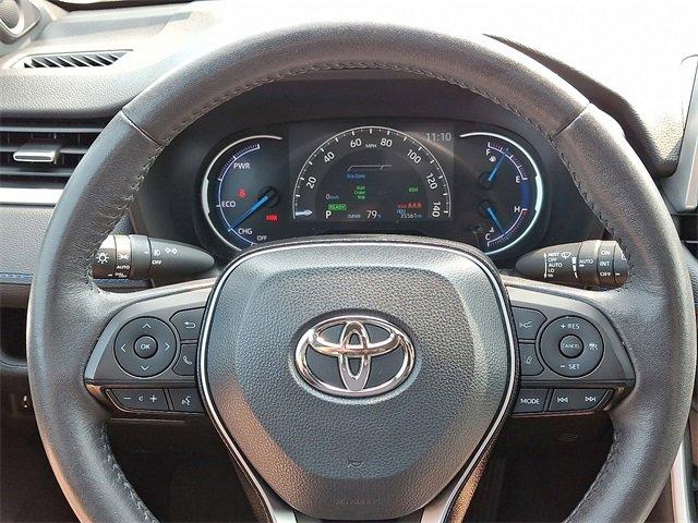 Photo of 2021 Blizzard Pearl/Midnight Black Metallic Toyota RAV4 Hybrid