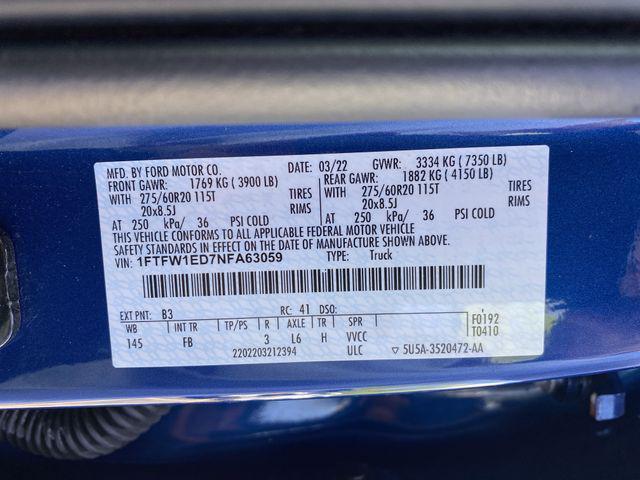 Photo of 2022 Atlas Blue Metallic Ford F-150