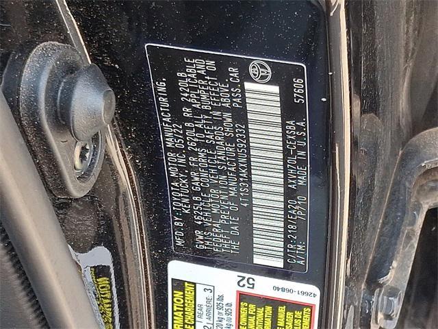 Photo of 2022 Midnight Black Metallic Toyota Camry